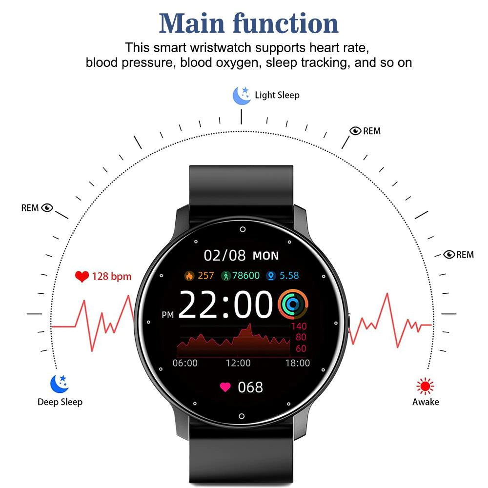 Full Touch Screen Activity and Health Monitor Smartwatch- Magnetic Charging_18