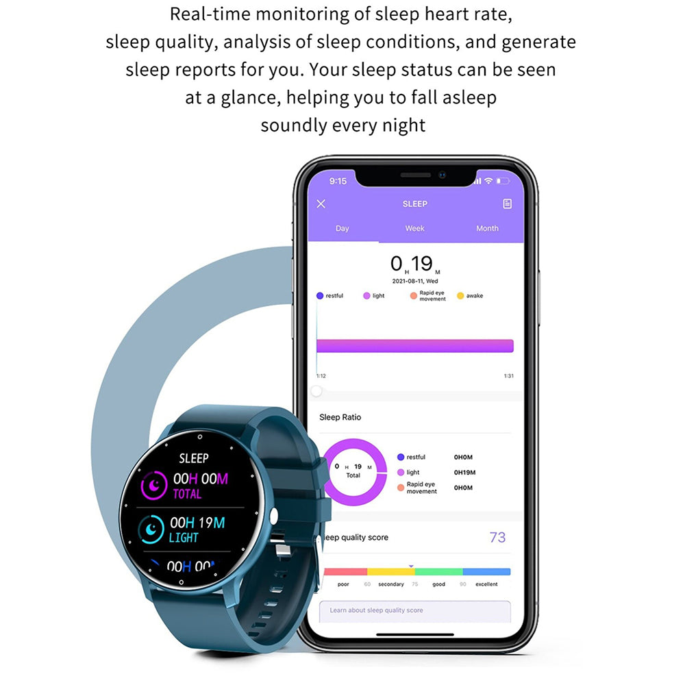 Full Touch Screen Activity and Health Monitor Smartwatch- Magnetic Charging_12
