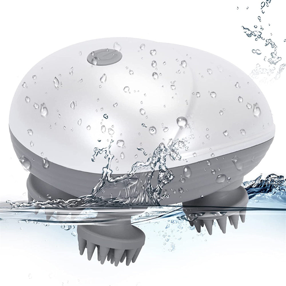 Mini Electric Scalp Massager Health Care Massage Kneading Vibrating Device- USB Rechargeable_0
